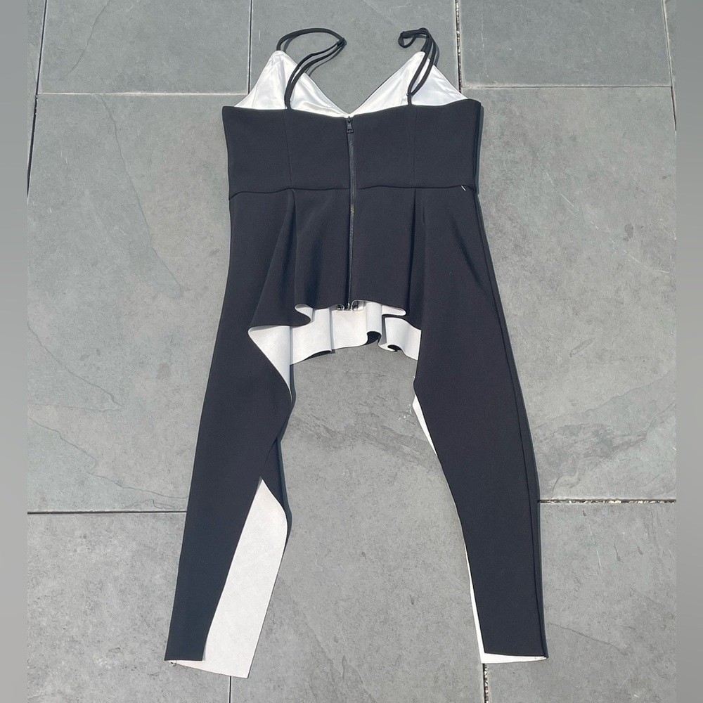 Bardot Spaghetti strap Top Black with White Satin Lining‎ - Picture 3 of 3